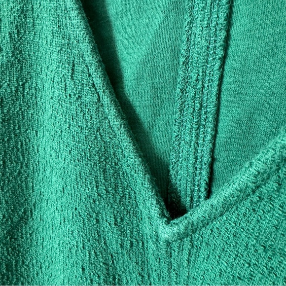 🎉Former HP!🎉 Madewell Texture & Thread Full Sleeve Top Size Medium Green - Picture 4 of 12